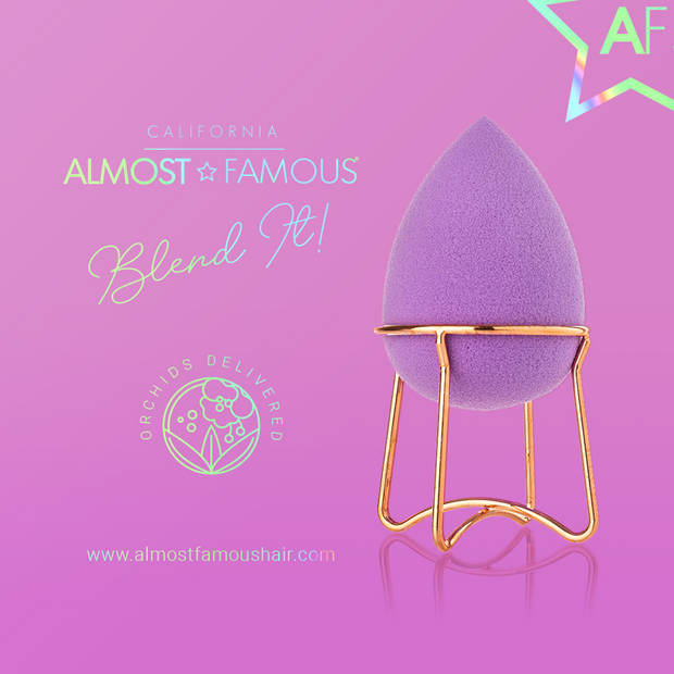 Almost Famous Makeup Blender w/ Rose Gold Stand