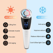 EMS Face Massager Anti Aging Therapy Hot Cool Facial Massager